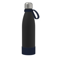 schwarz, silber, marineblau