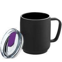 schwarz, lila, transparent