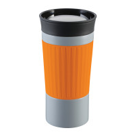 orange, grau