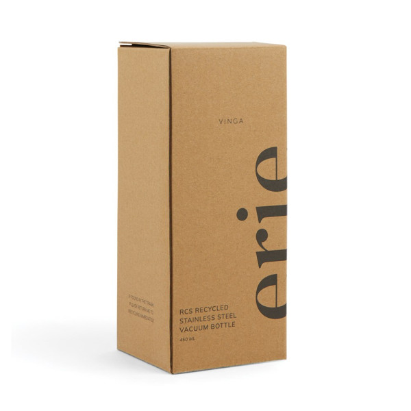 VINGA Erie 450ml Vakuumflasche aus RCS recyceltem Stahl