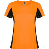 fluororange, schwarz